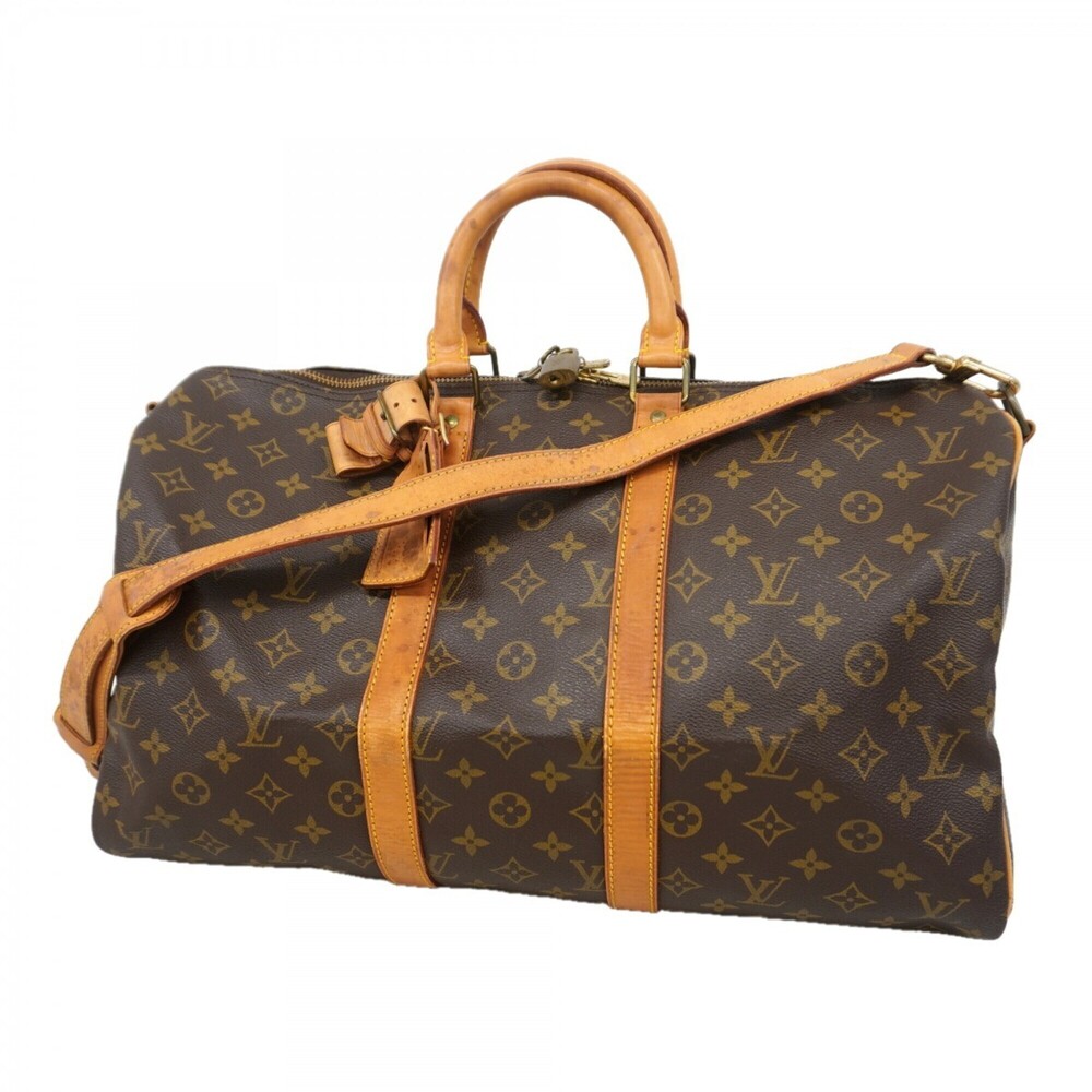 LOUIS VUITTON Brown Monogram Boston Bag - Picture 1 of 12